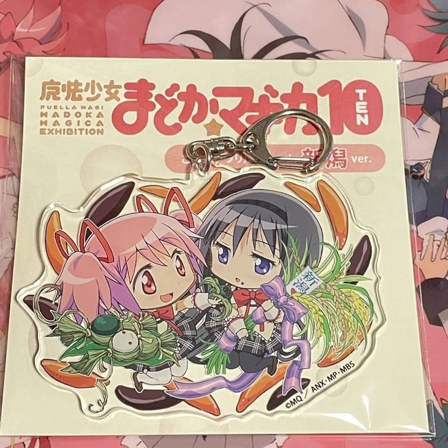 まどマギ 10周年 まどマギ展 ご当地 アクリルチャーム・ステッカー全種 魔法少女まどか☆マギカ10(展)」 ご当地限定イラスト アクリル